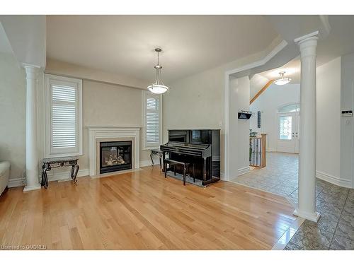 2452 Northridge Trail, Oakville, ON - Indoor Photo Showing Living Room With Fireplace