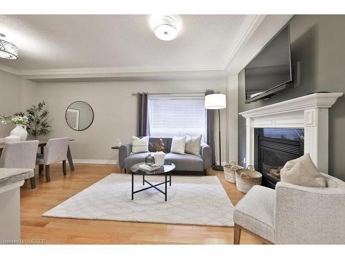 1024 Queen Street W, Mississauga, ON - Indoor Photo Showing Living Room With Fireplace