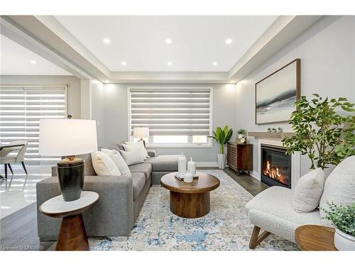 475 Violet Gate, Milton, ON - Indoor Photo Showing Living Room With Fireplace