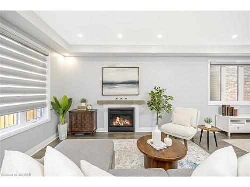 475 Violet Gate, Milton, ON - Indoor Photo Showing Living Room With Fireplace