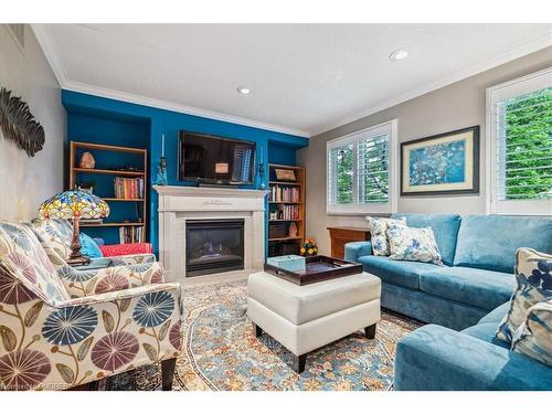 39 Chester Street, Oakville, ON - Indoor Photo Showing Living Room With Fireplace