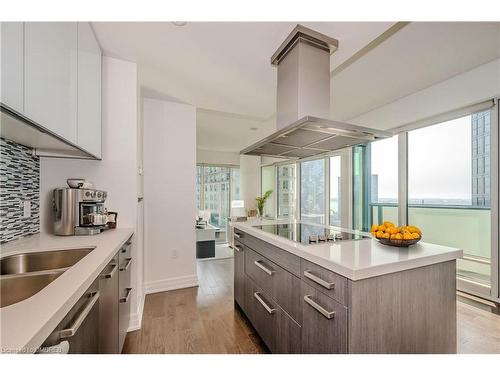 2411-8 The Esplanade, Toronto, ON - Indoor Photo Showing Kitchen With Double Sink