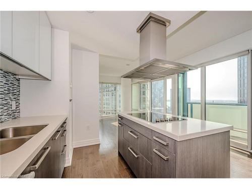 2411-8 The Esplanade, Toronto, ON - Indoor Photo Showing Kitchen With Double Sink