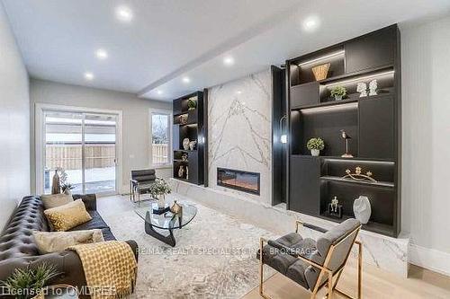 1404 Wren Avenue, Oakville, ON - Indoor Photo Showing Living Room With Fireplace