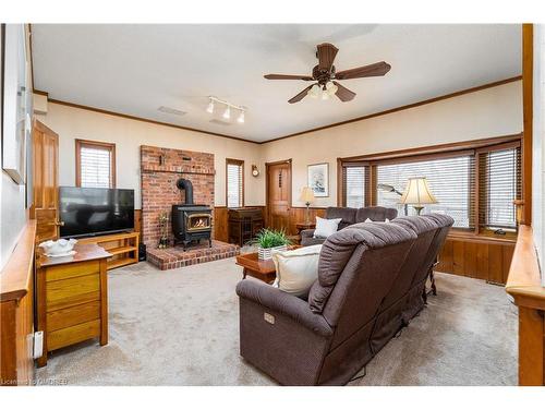 14 Noble Street, Norval, ON - Indoor Photo Showing Living Room With Fireplace