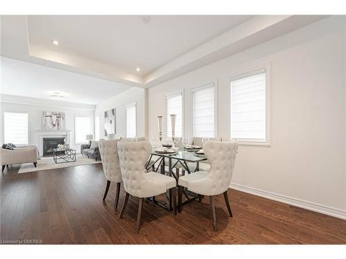 3906 Koenig Road, Burlington, ON - Indoor Photo Showing Dining Room With Fireplace