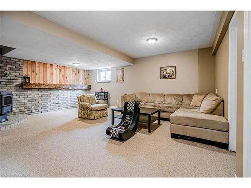 200 Christie Street, Guelph/Eramosa, ON - Indoor Photo Showing Basement With Fireplace