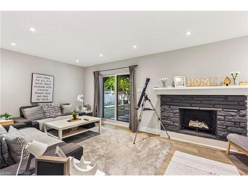 1230 Wood Place, Oakville, ON - Indoor Photo Showing Living Room With Fireplace