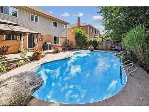 2326 Mowat Avenue, Oakville, ON - Outdoor With In Ground Pool With Deck Patio Veranda With Backyard