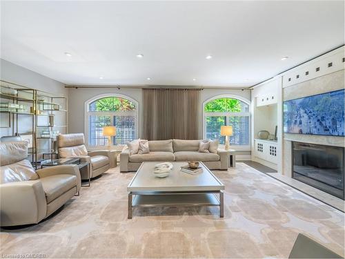 235 Lakewood Drive, Oakville, ON - Indoor Photo Showing Living Room With Fireplace