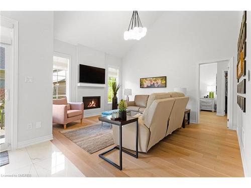 21 Overlea Drive, Brampton, ON - Indoor Photo Showing Living Room With Fireplace