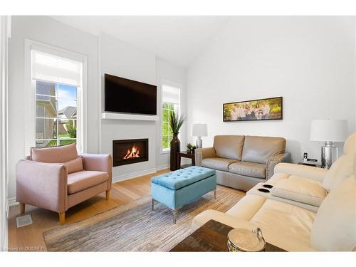 21 Overlea Drive, Brampton, ON - Indoor Photo Showing Living Room With Fireplace