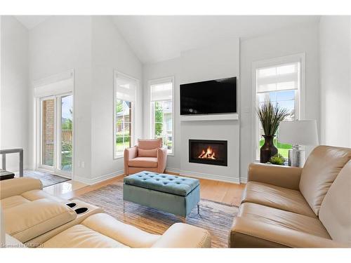 21 Overlea Drive, Brampton, ON - Indoor Photo Showing Living Room With Fireplace