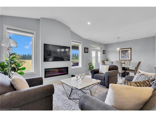 46 Rea Drive, Fergus, ON - Indoor Photo Showing Living Room With Fireplace