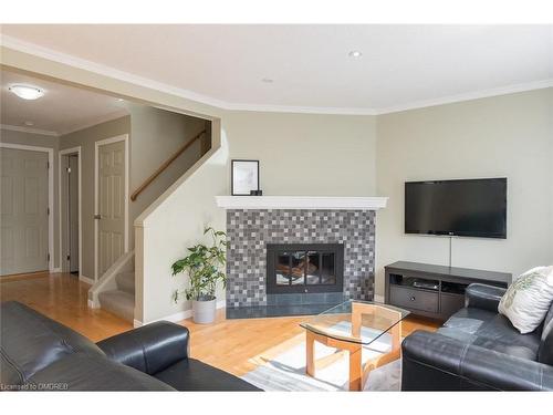 635 Beaver Court, Milton, ON - Indoor Photo Showing Living Room With Fireplace