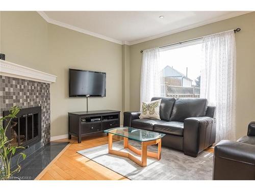 635 Beaver Court, Milton, ON - Indoor Photo Showing Living Room With Fireplace