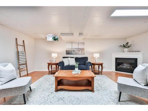 205 Ellis Crescent, Milton, ON - Indoor Photo Showing Living Room With Fireplace