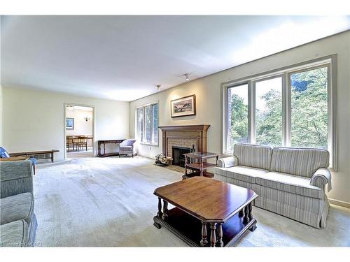 400 Randall Street, Oakville, ON - Indoor Photo Showing Living Room With Fireplace