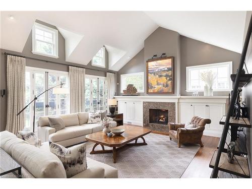 27 Birch Hill Lane, Oakville, ON - Indoor Photo Showing Living Room With Fireplace