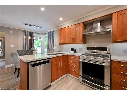 2 Hickory Avenue, Hamilton, ON - Indoor Photo Showing Kitchen With Double Sink