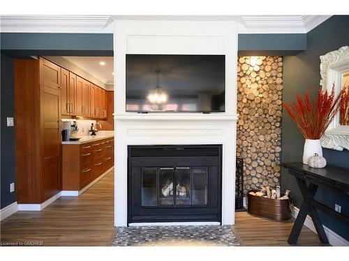 2 Hickory Avenue, Hamilton, ON - Indoor Photo Showing Living Room With Fireplace