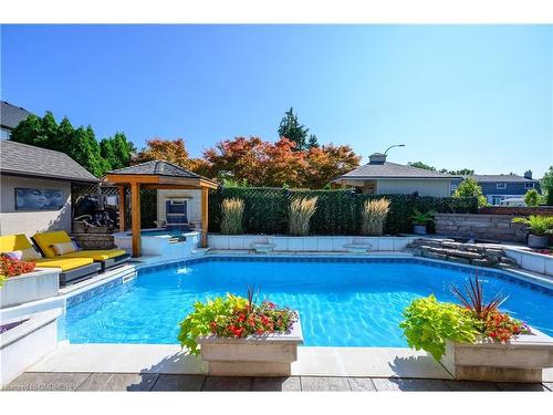 2 Hickory Avenue, Hamilton, ON - Outdoor With In Ground Pool With Backyard