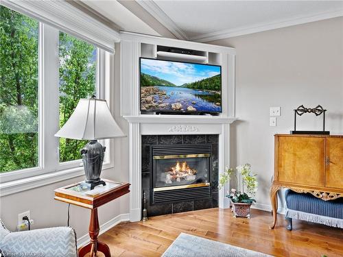 2252 Fairbairn Court, Oakville, ON - Indoor Photo Showing Living Room With Fireplace