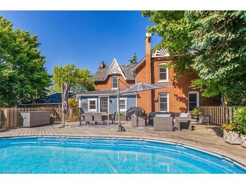 585 Dundas Street E, Hamilton, ON - Outdoor With In Ground Pool With Deck Patio Veranda