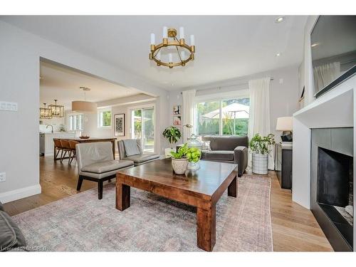 1460 Albion Avenue, Oakville, ON - Indoor Photo Showing Living Room With Fireplace