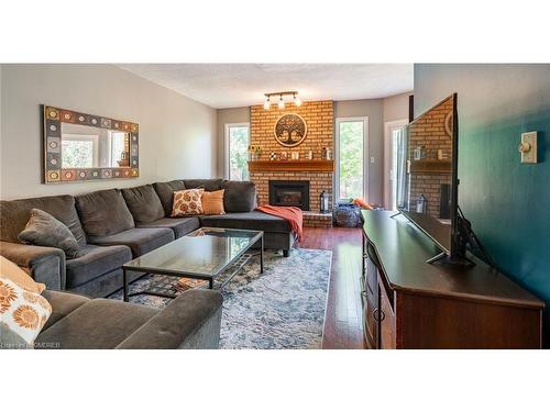 2495 Headon Road, Burlington, ON - Indoor Photo Showing Living Room With Fireplace