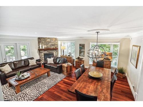 27 Southaven Place, Oakville, ON - Indoor Photo Showing Living Room With Fireplace