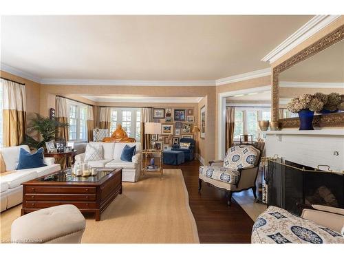 2055 Lakeshore Road E, Oakville, ON - Indoor Photo Showing Living Room With Fireplace