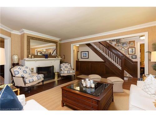 2055 Lakeshore Road E, Oakville, ON - Indoor Photo Showing Living Room With Fireplace