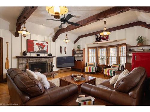 2055 Lakeshore Road E, Oakville, ON - Indoor Photo Showing Living Room With Fireplace