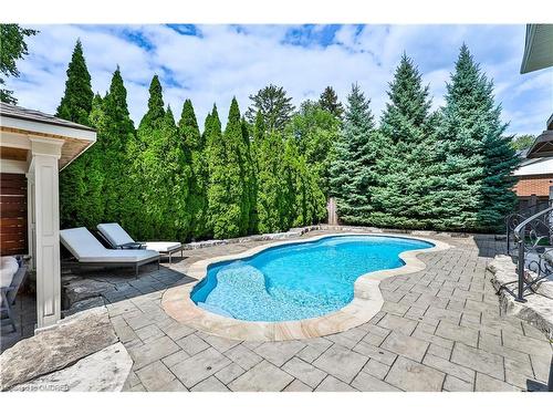 3293 Lakeshore Road, Burlington, ON - Outdoor With In Ground Pool With Deck Patio Veranda With Backyard