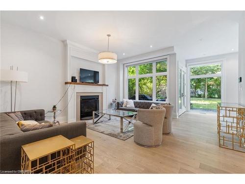 2209 Sloane Drive, Oakville, ON - Indoor Photo Showing Living Room With Fireplace