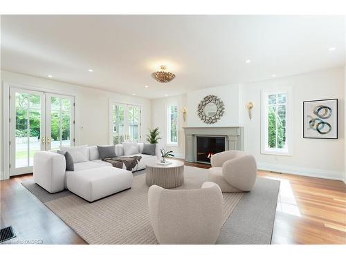 119 Chartwell Road, Oakville, ON - Indoor Photo Showing Living Room With Fireplace