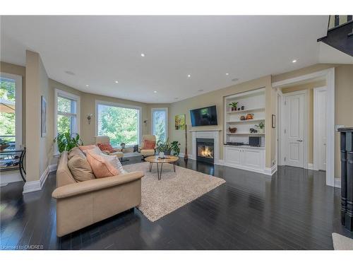 42 Oak Street, Georgetown, ON - Indoor Photo Showing Living Room With Fireplace