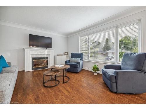 1311 Tyrrell Road, Burlington, ON - Indoor Photo Showing Living Room With Fireplace