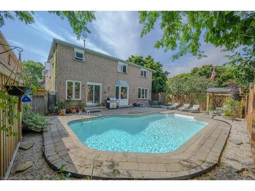 1185 Lansdown Drive, Oakville, ON - Outdoor With In Ground Pool With Deck Patio Veranda With Backyard