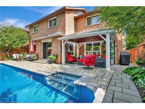 359 River Oaks Boulevard W, Oakville, ON - Outdoor With In Ground Pool With Deck Patio Veranda