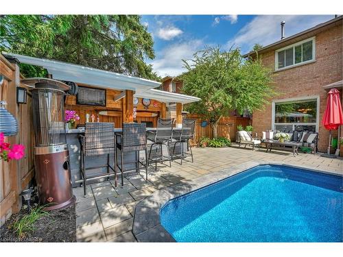 359 River Oaks Boulevard W, Oakville, ON - Outdoor With In Ground Pool With Deck Patio Veranda With Exterior