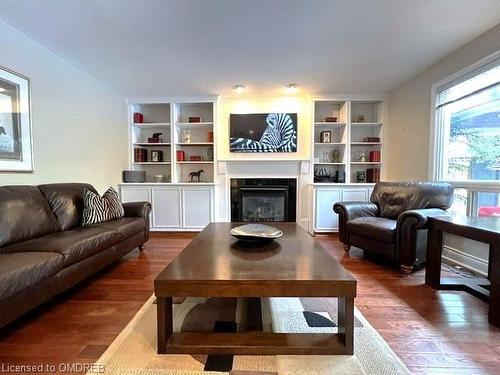 359 River Oaks Boulevard W, Oakville, ON - Indoor Photo Showing Living Room With Fireplace