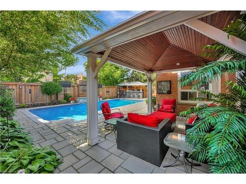 359 River Oaks Boulevard W, Oakville, ON - Outdoor With In Ground Pool With Deck Patio Veranda