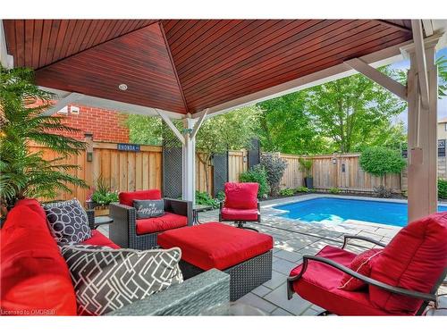 359 River Oaks Boulevard W, Oakville, ON - Outdoor With In Ground Pool With Deck Patio Veranda With Exterior