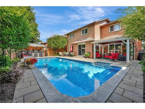 359 River Oaks Boulevard W, Oakville, ON - Outdoor With In Ground Pool With Deck Patio Veranda