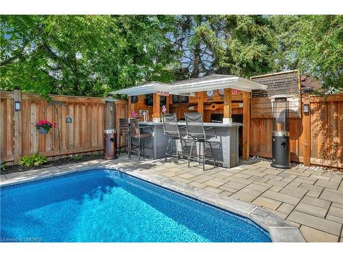 359 River Oaks Boulevard W, Oakville, ON - Outdoor With In Ground Pool With Deck Patio Veranda