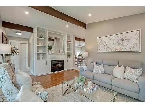 380 Duncombe Drive, Burlington, ON - Indoor Photo Showing Living Room With Fireplace