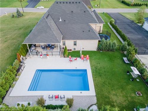 10 Harper Boulevard, Brantford, ON - Outdoor With In Ground Pool With View