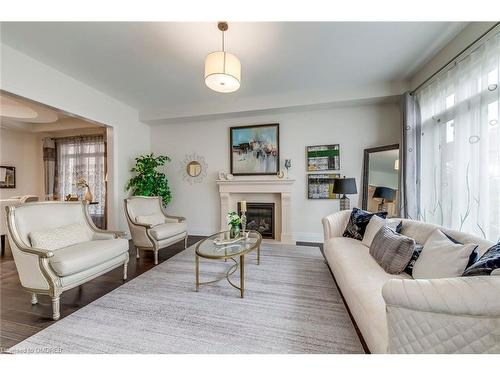 377 Tudor Avenue, Oakville, ON - Indoor Photo Showing Living Room With Fireplace